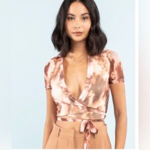 Tie-Dye Brown Women's Top